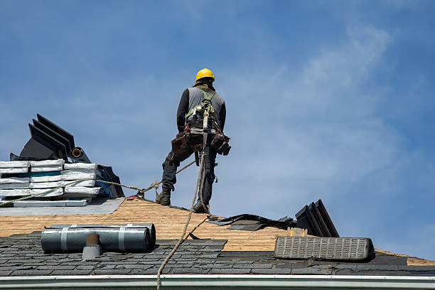 Professional Roof Replacement technician working in Delavan, WI